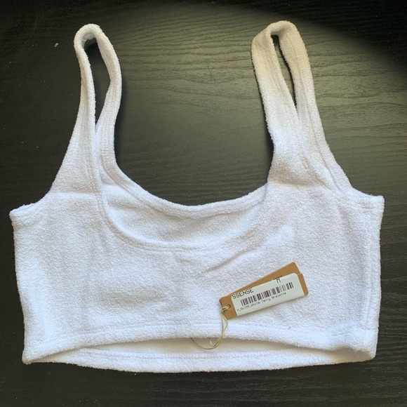 SKIMS TERRY WHITE BRALETTE (BNWT) - Picture 3 of 4